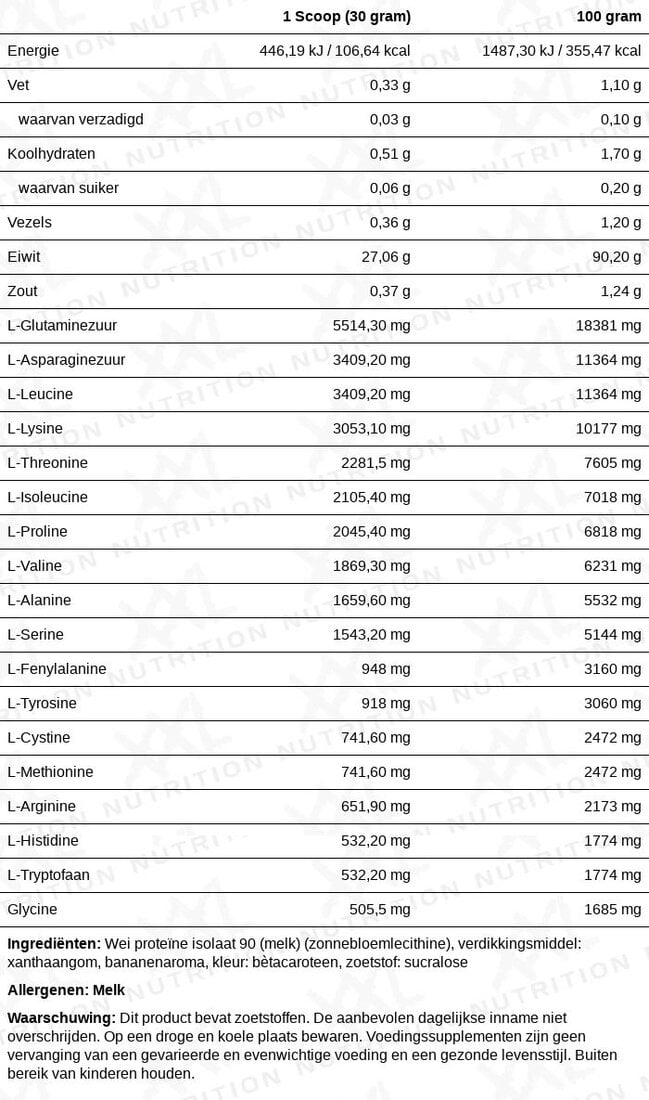 Whey Isolate Zero | XXL-nutrition