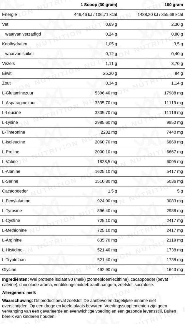 Whey Isolate Zero | XXL-nutrition