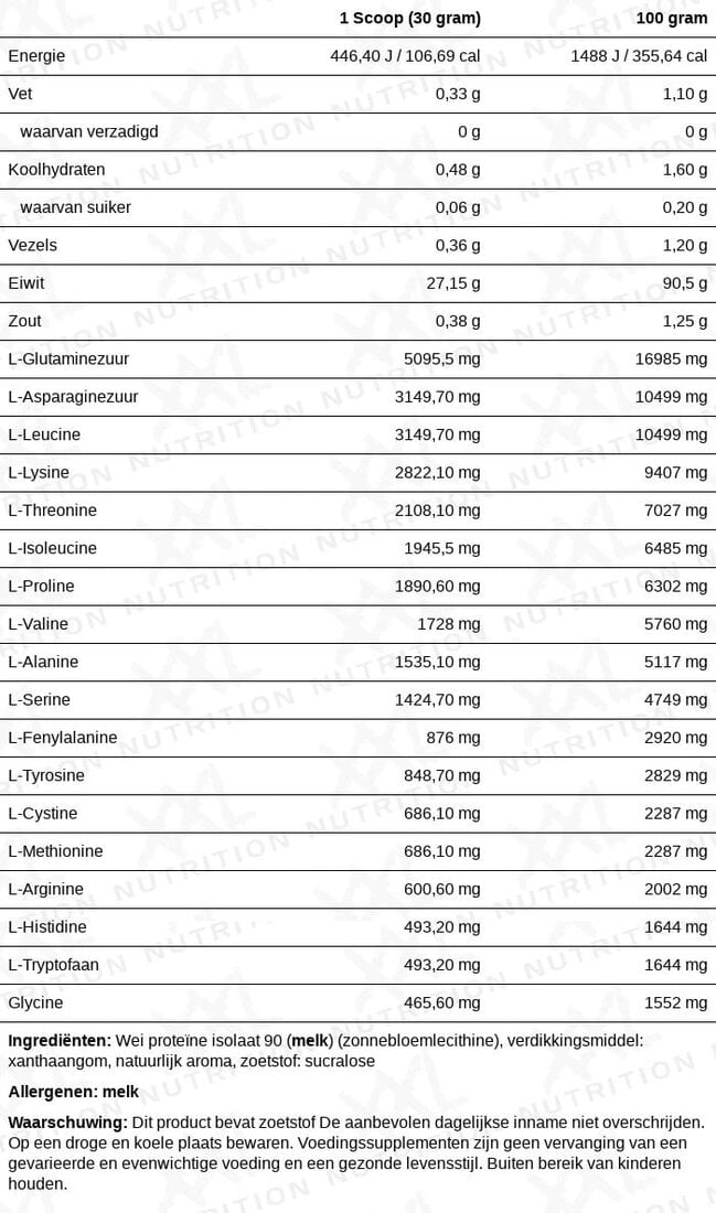 Whey Isolate Zero | XXL-nutrition